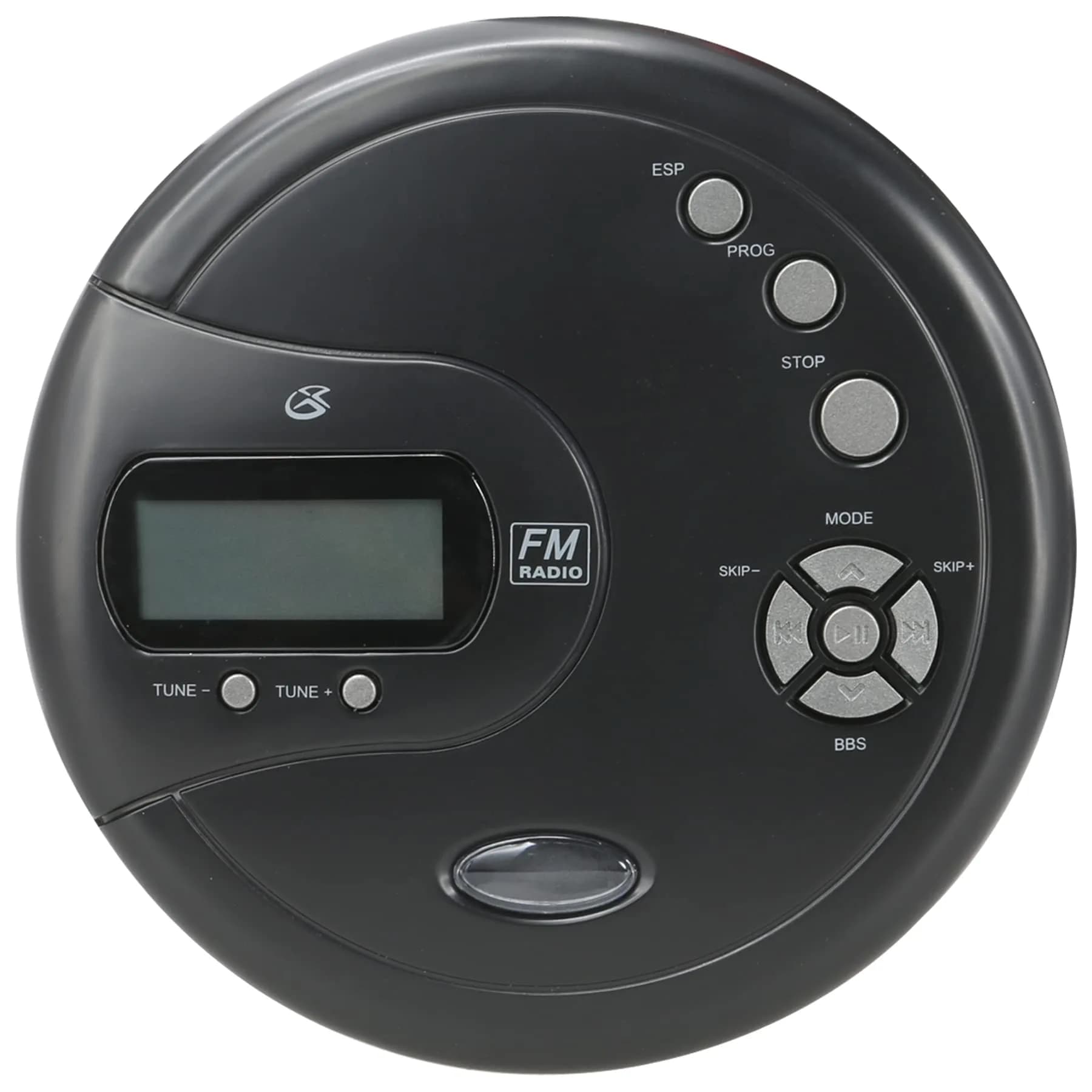 GPX PC332B Portable CD Player with FM Radio & Earbuds | Black — Black