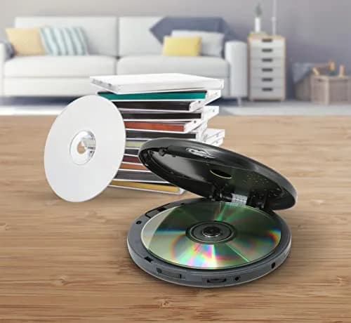 GPX PC332B Portable CD Player with FM Radio & Earbuds | Black thumbnail 5