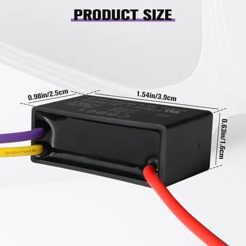 Podoy CBB61 Ceiling Fan Capacitor 1.5µf+2.5µf Dual Run 250V AC | 2-Pack Replacement for Motor Start thumbnail 3