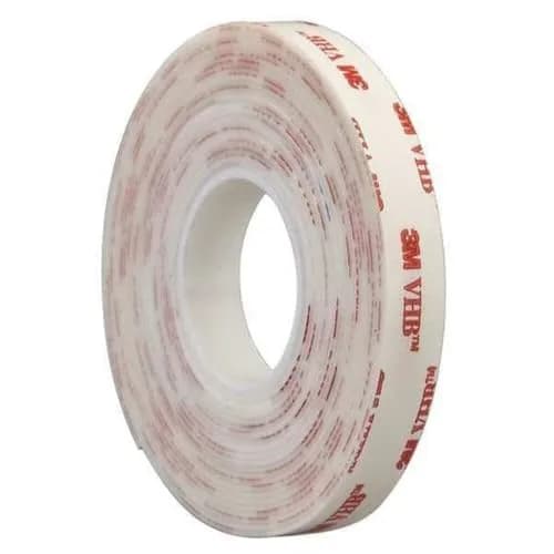 3M 4950 VHB Mounting Tape Acrylic Foam Heavy Duty White 12 mm (1 in) x 4166 mm (5 yd) | Permanent Bonding for Metal, Glass, Plastic thumbnail 1