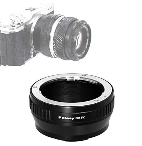 Fotasy OM Lens to Fuji X Adapter, Olympus OM Mount to X Mount, fits Fujifilm X-Mount Mirrorless Cameras Infinity Focus thumbnail 1