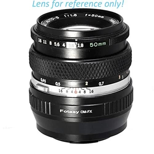 Fotasy OM Lens to Fuji X Adapter, Olympus OM Mount to X Mount, fits Fujifilm X-Mount Mirrorless Cameras Infinity Focus thumbnail 2