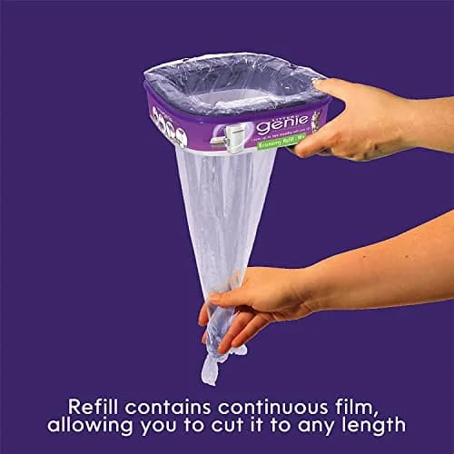 Litter Genie Ultimate Cat Litter Disposal System Refills Purple 12 Cartridges | Lock Away Odors thumbnail 3