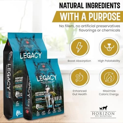LEGACY High Protein Dog Food — Salmon First, Grain-Free, Immunity Support, All Life Stages, 11.34kg (25 lb) thumbnail 4