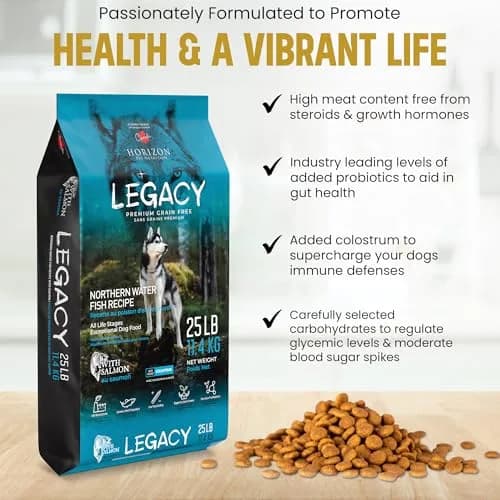 LEGACY High Protein Dog Food — Salmon First, Grain-Free, Immunity Support, All Life Stages, 11.34kg (25 lb) thumbnail 6