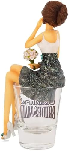Pavilion Gift Company Bridesmaid Champagne Glass 2oz | Bridal Gift & Collectible thumbnail 3
