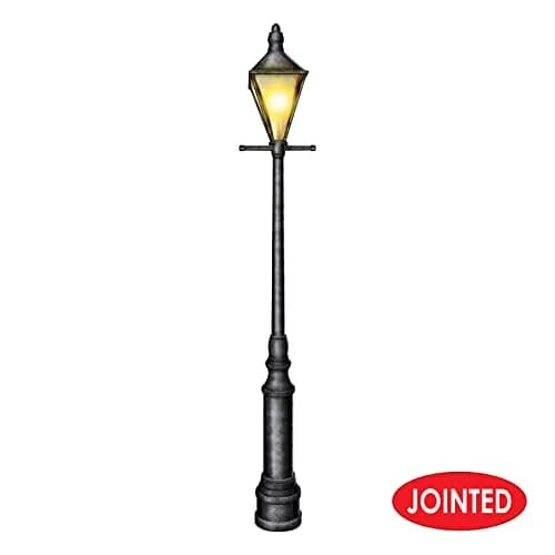 Beistle Lamppost Photo Props, 6' Tall | Mardi Gras Street Light Wall Decorations thumbnail 3