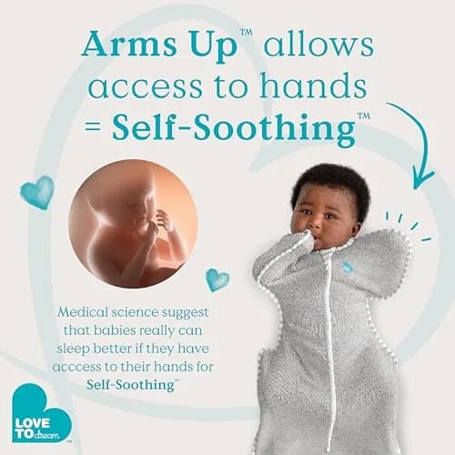 Love to Dream Swaddle UP Original Baby Sleep Sack 2.27 kg (8-13 lbs) | Arms Up Swaddle for Newborns thumbnail 4