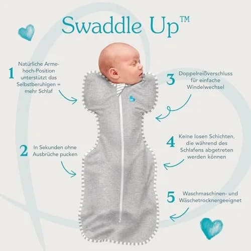 Love to Dream Swaddle UP Original Baby Sleep Sack 2.27 kg (8-13 lbs) | Arms Up Swaddle for Newborns thumbnail 2