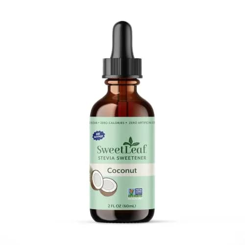 SweetLeaf Stevia Drops Liquid Sweetener, Coconut 2 Fl Oz | Zero Calorie, Natural Flavors thumbnail 1
