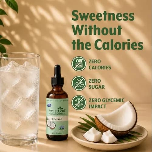 SweetLeaf Stevia Drops Liquid Sweetener, Coconut 2 Fl Oz | Zero Calorie, Natural Flavors thumbnail 5