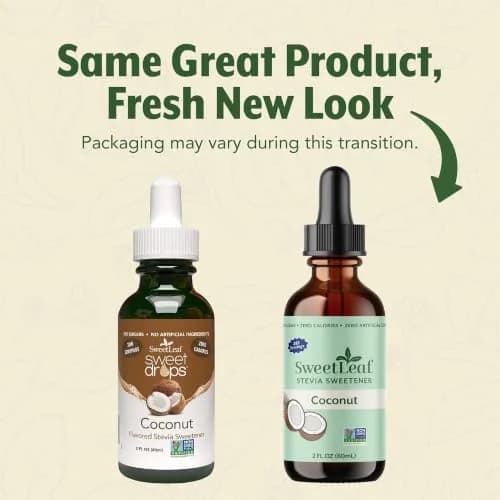 SweetLeaf Stevia Drops Liquid Sweetener, Coconut 2 Fl Oz | Zero Calorie, Natural Flavors thumbnail 2