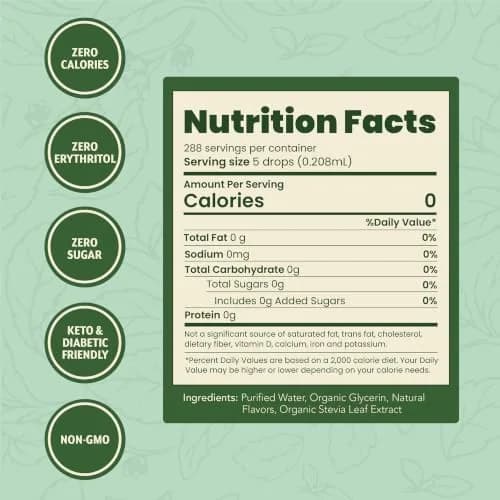 SweetLeaf Stevia Drops Liquid Sweetener, Coconut 2 Fl Oz | Zero Calorie, Natural Flavors thumbnail 3