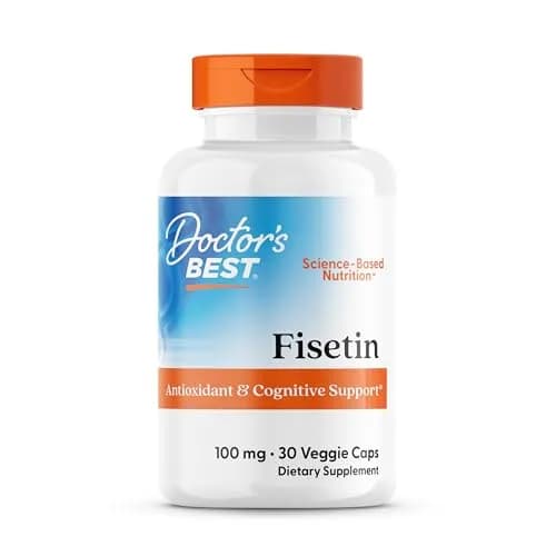 Doctor's Best Fisetin Supplement 100 mg Capsules (30 Count) | Brain Health & Antioxidant Support thumbnail 1