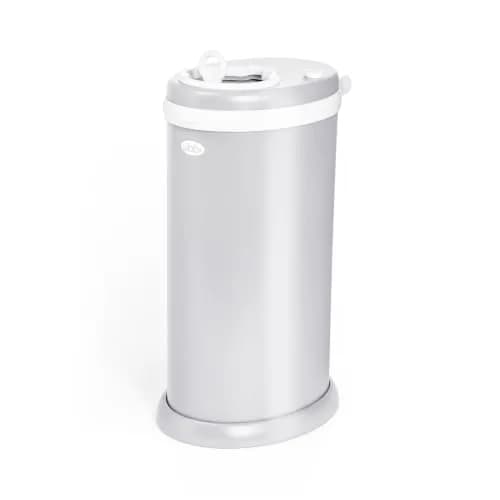 Ubbi Stainless Steel Diaper Pail Gray | Odor-Locking, No Special Bags, Childproof Lock thumbnail 1