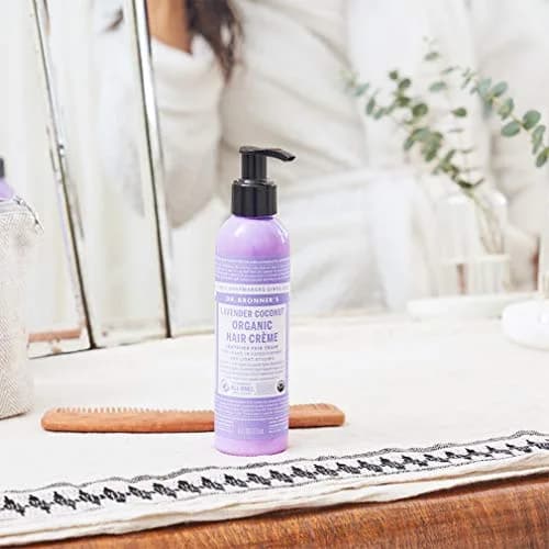Dr. Bronner's Organic Hair Creme Lavender Coconut 177ml (6 Fl Oz) | USDA Organic & Fair Trade Ingredients thumbnail 3