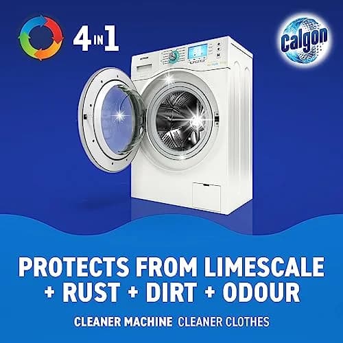 Calgon 4-in-1 Washing Machine Cleaner Tablets 75 Count | Deep Limescale & Odor Removal thumbnail 2