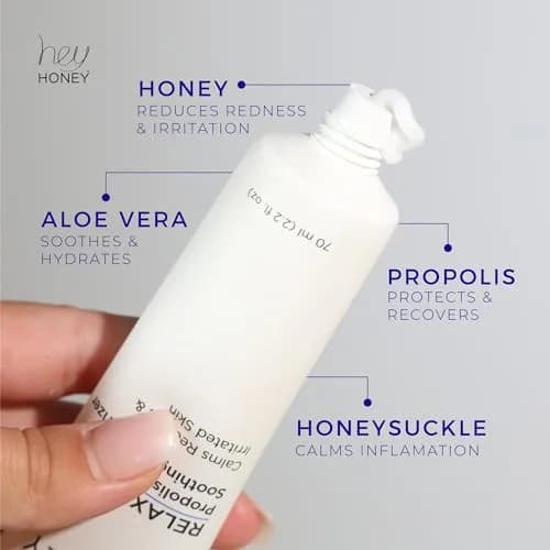 Hey Honey Relax Rosacea Relief Cream 71ml (2.4 Oz) | Calming Face Moisturizer for Redness & Irritation thumbnail 5