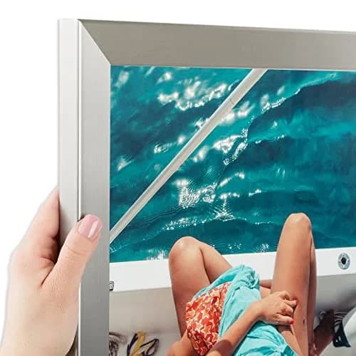 ArtToFrames Silver Picture Frame 15x23 Inch (38.1 x 58.4 cm) | Modern Stainless Steel Wall & Tabletop Display thumbnail 1