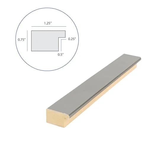 ArtToFrames Silver Picture Frame 15x23 Inch (38.1 x 58.4 cm) | Modern Stainless Steel Wall & Tabletop Display thumbnail 7