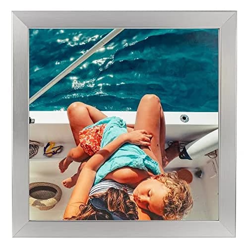 ArtToFrames Silver Picture Frame 15x23 Inch (38.1 x 58.4 cm) | Modern Stainless Steel Wall & Tabletop Display thumbnail 8