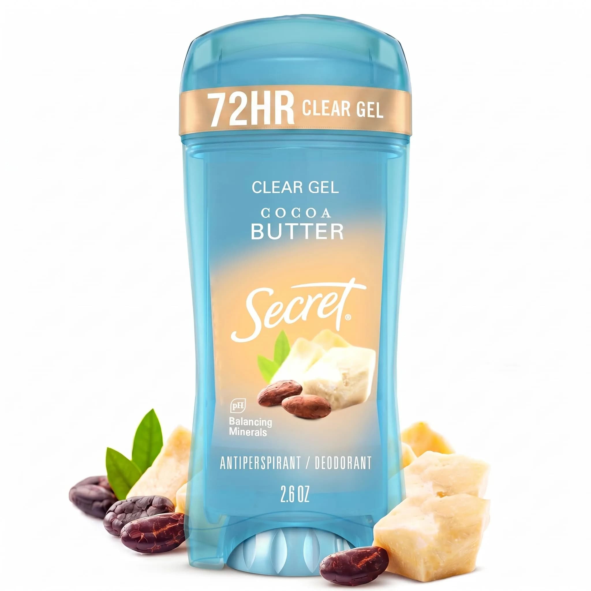 Secret Fresh Antiperspirant Deodorant for Women, 72hr Breathable Sweat & Odor Protection, Instant Freshness & Gentle, PH Balancing Minerals, Clear Gel, Relaxing Lavender Scent, 2.6 oz | 72-hour breathable sweat control — Multicolor