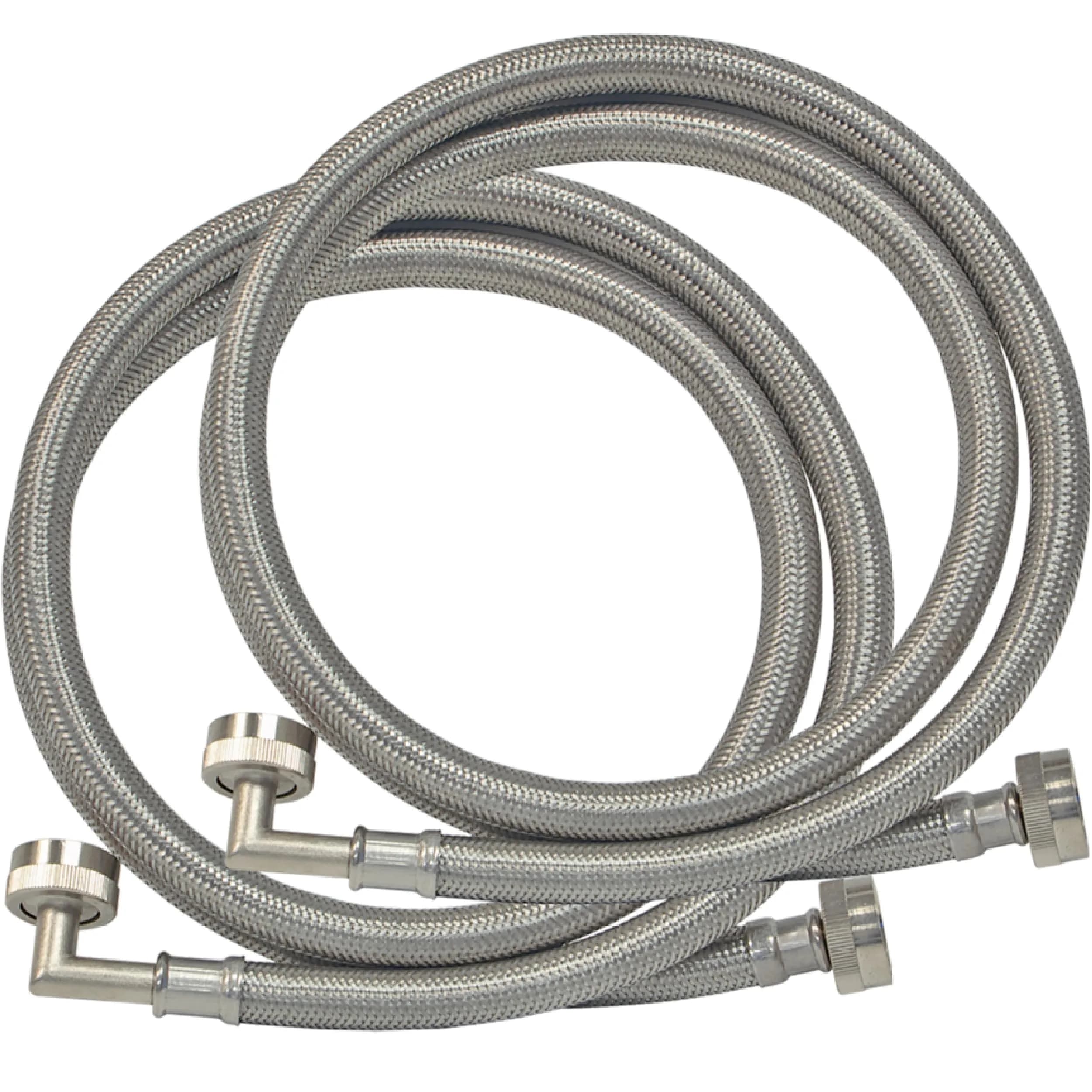 Eastman 5 ft Washing Machine Hoses with Elbows, 2-Pack, 15.24 cm (60 in) | CSA Certified & UPC Approved