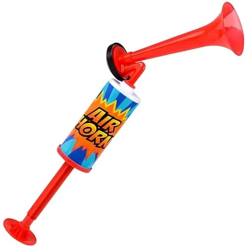 Rhode Island Novelty Super Blast Hand Pump Air Horn | Never Runs Out, 7 inches, Assorted Colors thumbnail 1