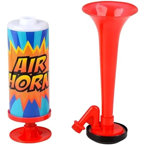 Rhode Island Novelty Super Blast Hand Pump Air Horn | Never Runs Out, 7 inches, Assorted Colors thumbnail 2