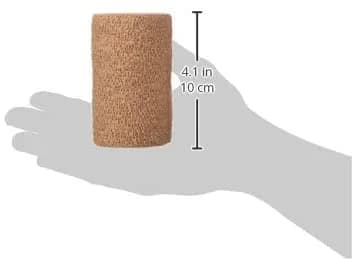 Coban 3M Self-Adherent Wrap 1584 Tan 4 in. x 5 yd. | Sticks to Itself for Secure Bandaging thumbnail 3