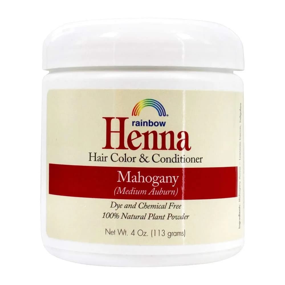 Rainbow Research Henna Hair Color and Conditioner Persian Mahogany Medium Auburn 118ml (4 Oz) | 100% Botanical Hair Color & Conditioner