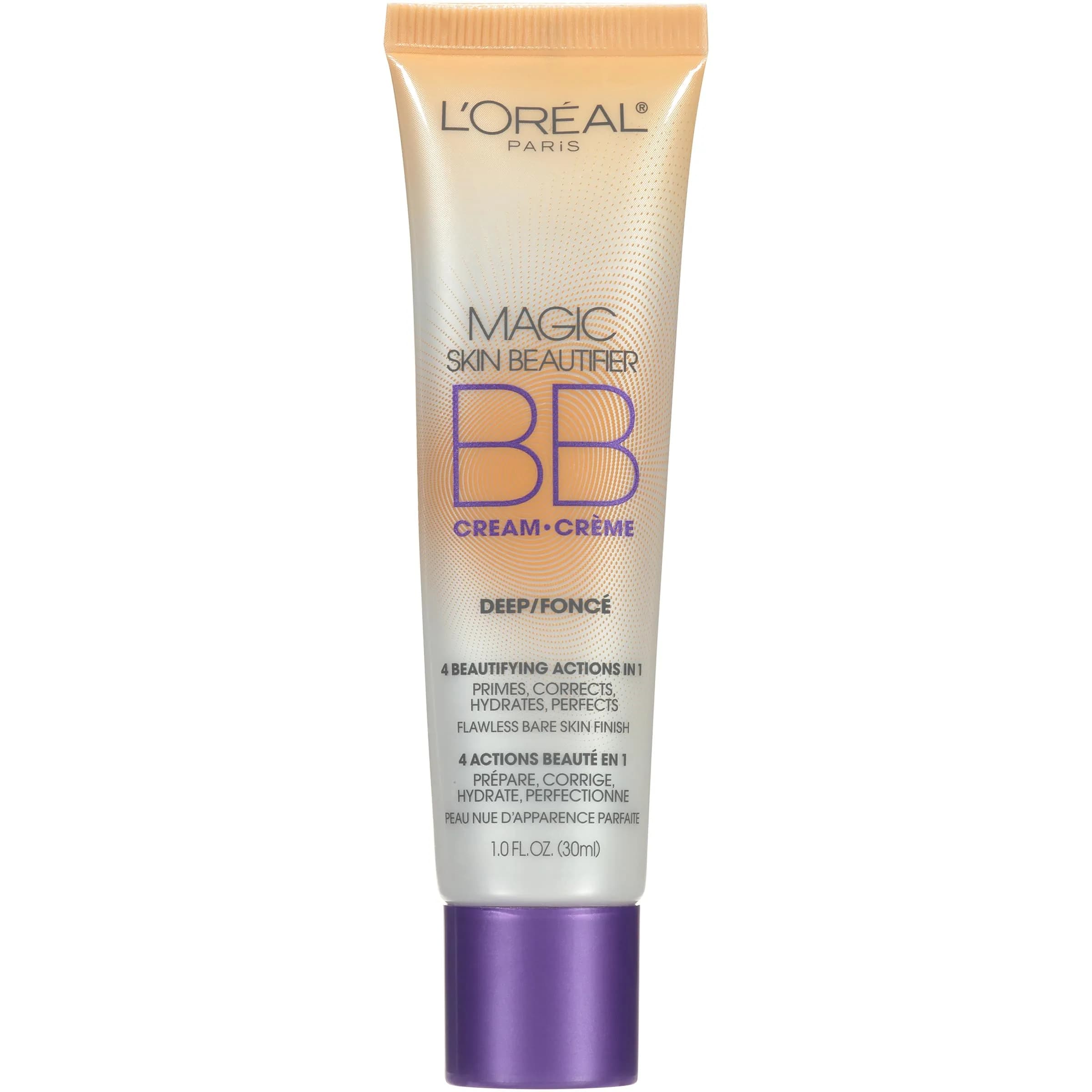 L'Oréal Paris Magic BB Cream Skin Beautifier 29.57 ml (1 fl oz) | Color Changing Foundation for All Skin Tones — Deep