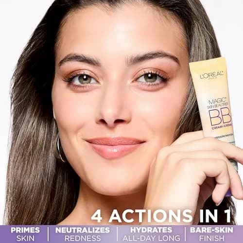 L'Oreal Paris Magic BB Cream - Deep Shade, 1 fl oz | Hydrating Skin Beautifier with Color Changing Foundation thumbnail 2