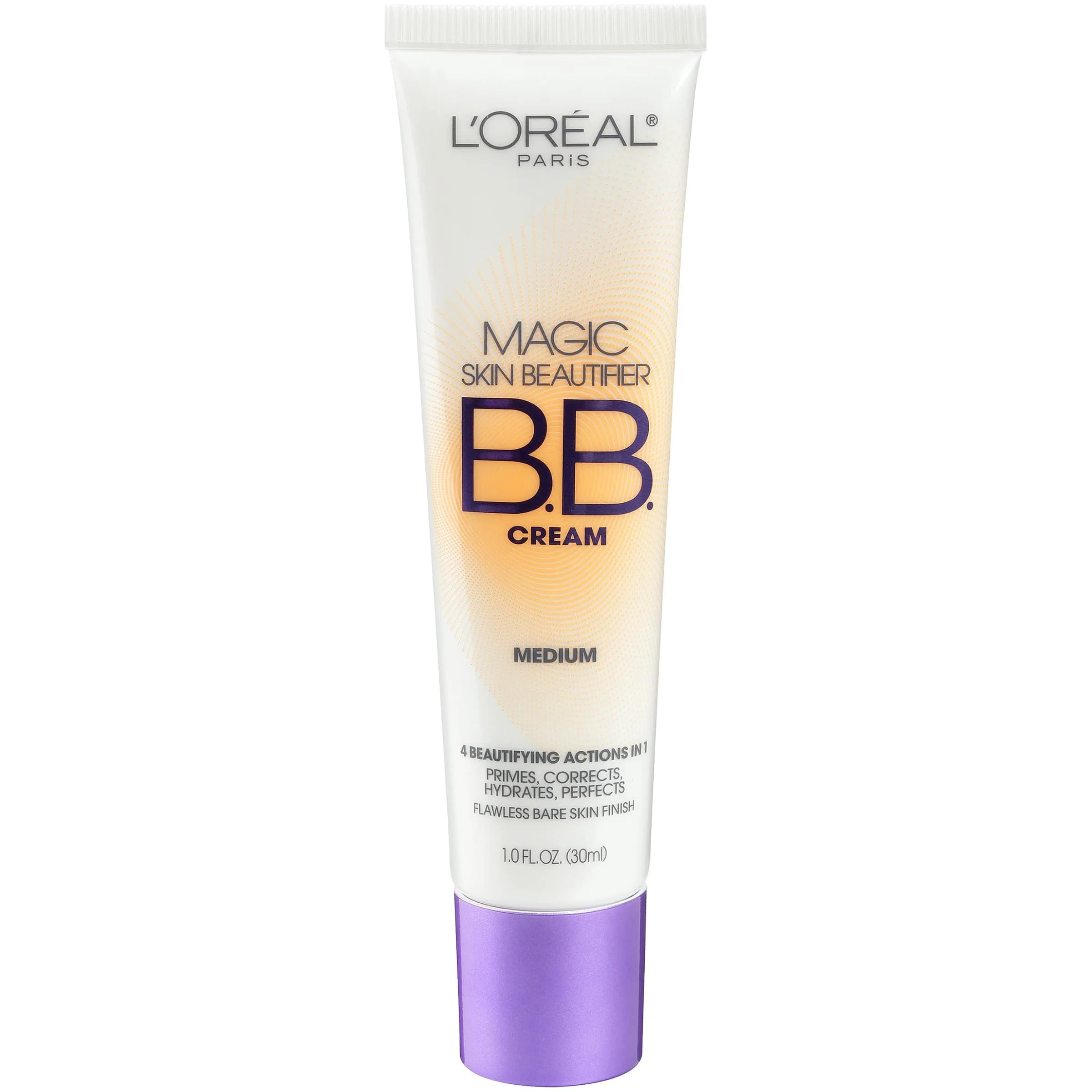 L'Oréal Paris Magic BB Cream Skin Beautifier 29.57 ml (1 fl oz) | Color Changing Foundation for All Skin Tones — Medium