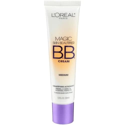 L'Oreal Paris Magic BB Cream - Medium Shade, Hydrating Skin Beautifier with Color Changing Foundation, 1 fl oz thumbnail 1