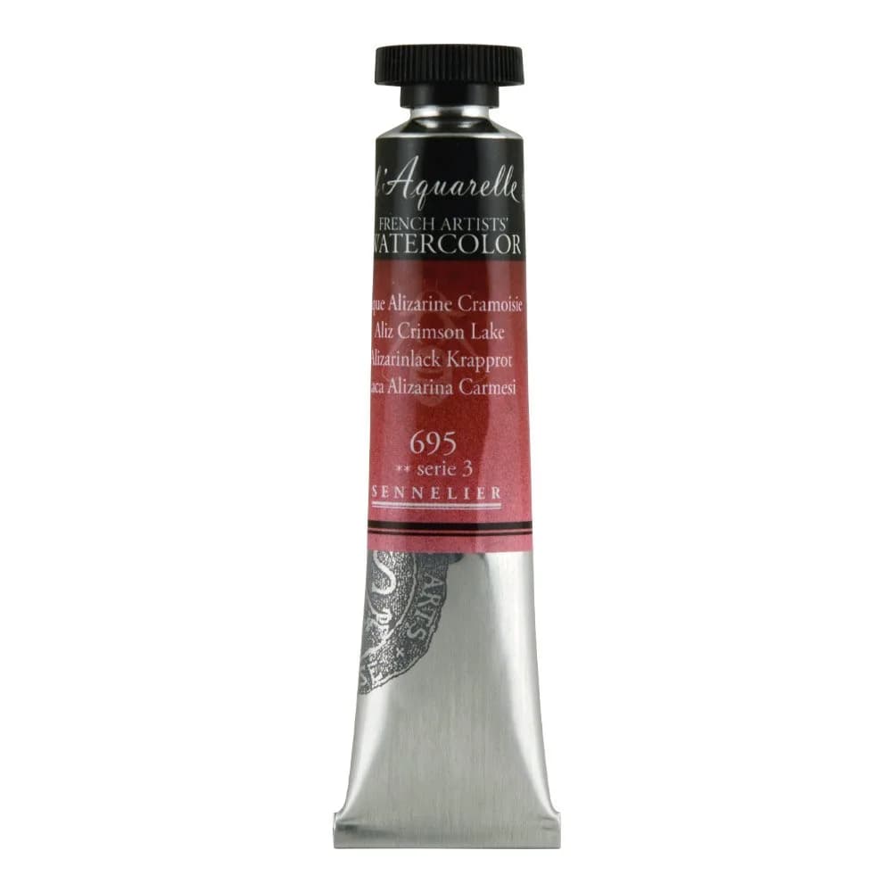 SENNELIER L'Aquarelle French Watercolor 21ml Tube Aliz Crimson Lake | Bright, Light & Vibrant
