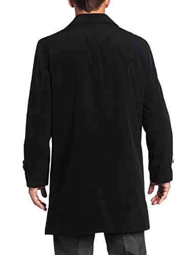 HART SCHAFFNER MARX Hartsdale All Weather Raincoat, Black, 40 Regular | Water-Repellent, Multi-Season Style thumbnail 2
