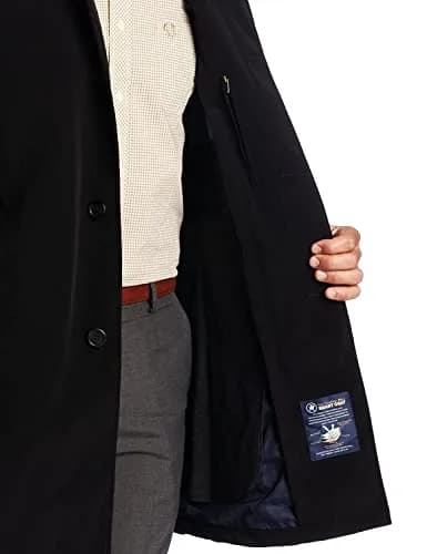 HART SCHAFFNER MARX Hartsdale All Weather Raincoat, Black, 40 Regular | Water-Repellent, Multi-Season Style thumbnail 3