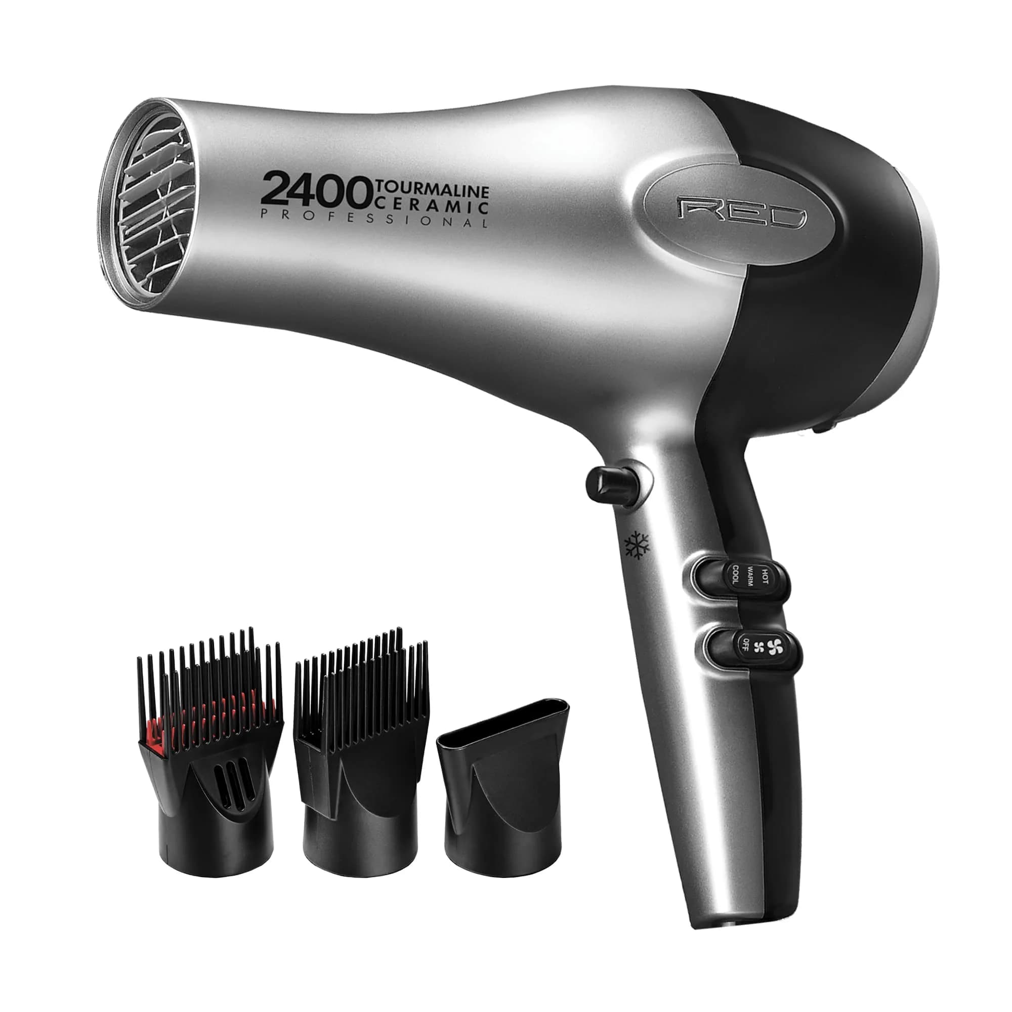 Red by Kiss Hair Dryer 2400W Tourmaline Ceramic | Salon-Quality Fast Drying