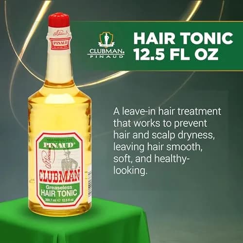 Clubman Pinaud Classic Greaseless Hair Tonic 370ml (12.5 fl oz) | Stimulates Scalp & Revitalizes Hair thumbnail 3