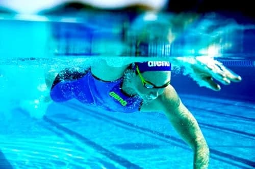 ARENA Tracks Unisex Adult Racing Swim Goggles FINA-Approved Anti-Fog Mirror Lens, Black/Blue Multi/Black | Competitive Swimming Essential thumbnail 5