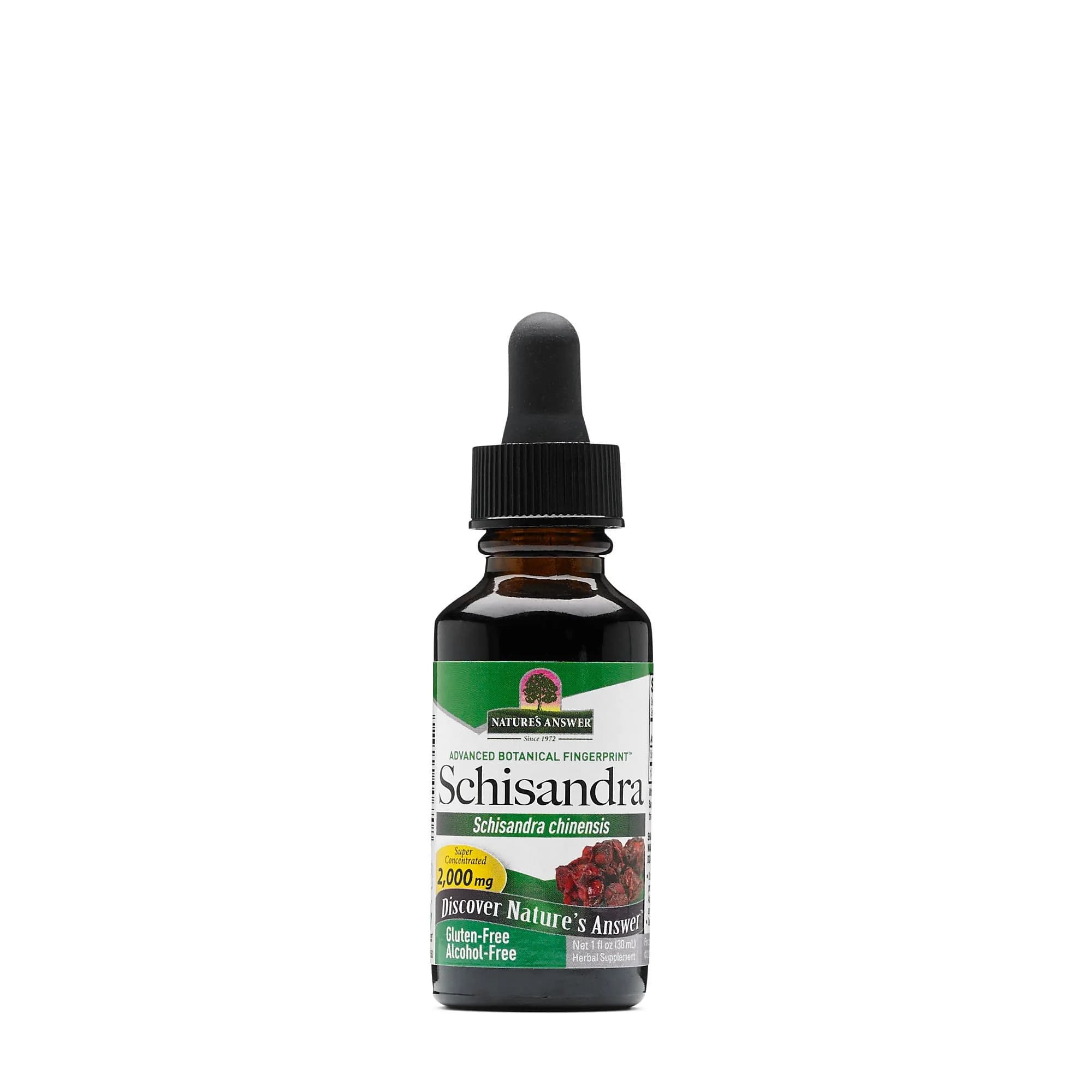 Nature's Answer Schisandra Berry Liquid 1oz | USDA Organic & Gluten-Free - main product image