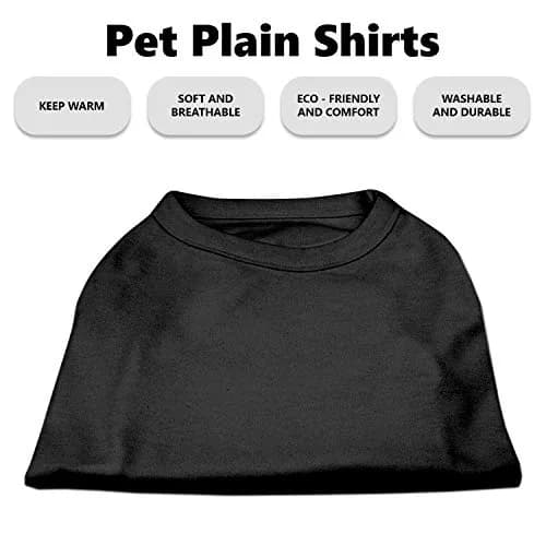 Mirage Pet Products Black Pet Apparel X-Small (18 inches length) | Sleeveless Dog Shirt for Everyday Wear thumbnail 3