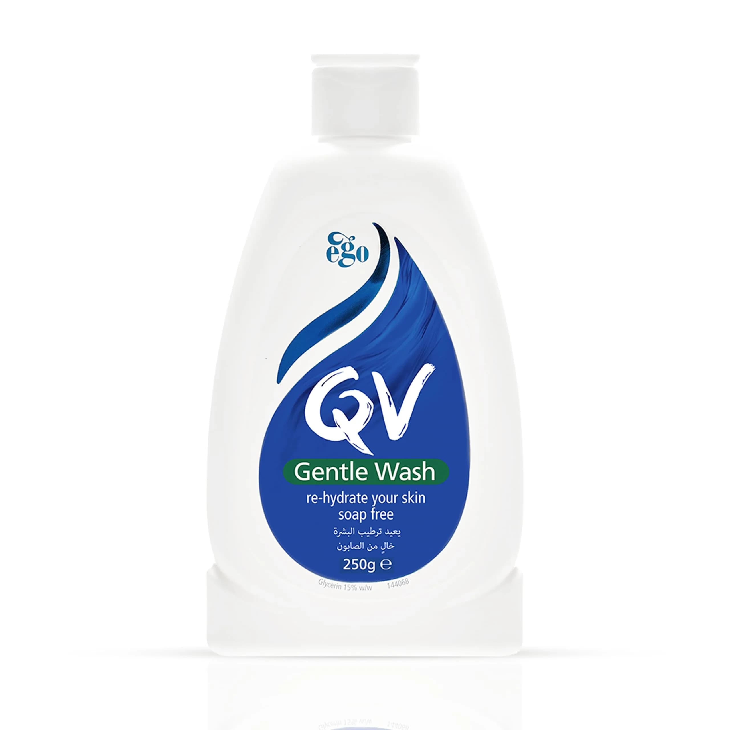 QV Gentle Wash 250ml (8.45 Fl Oz) | Hydrating Soap-Free Cleanser for Sensitive Skin - main product image