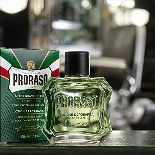 Proraso After Shave Lotion Eucalyptus & Menthol Refreshing Splash 100ml (3.4 Fl Oz) | Calms Skin Post-Shave thumbnail 6