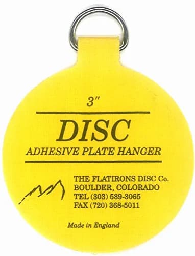 Disc Invisible English Adhesive Medium Plate Hanger Set (4-Pack, 3 Inch Discs) thumbnail 2