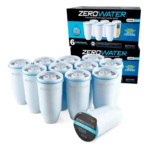 ZeroWater Replacement Water Filter 12-Pack | IAPMO Certified for Lead, PFOA/PFOS, Mercury Reduction thumbnail 1