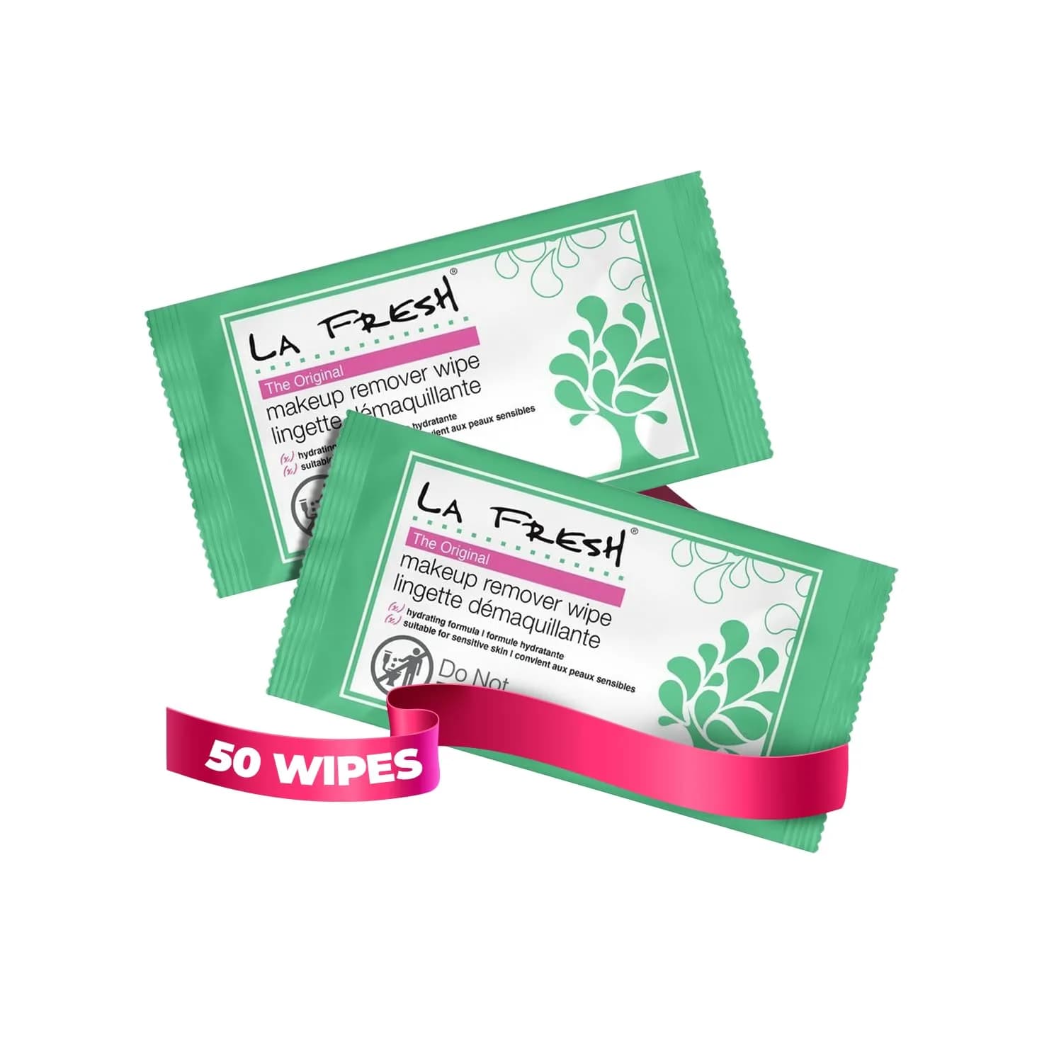 La Fresh Makeup Remover Wipes With Vitamin E, 50 Count | Gentle Cleansing for All Skin Types - main product image