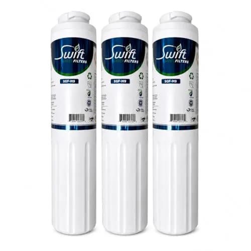 Swift Green Filters SGF-M9 Replacement Refrigerator Water Filter 3 Pack | NSF Certified, Eco-Friendly Coconut Shell Carbon, 2000-Gallon Capacity thumbnail 1