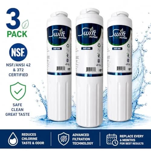 Swift Green Filters SGF-M9 Replacement Refrigerator Water Filter 3 Pack | NSF Certified, Eco-Friendly Coconut Shell Carbon, 2000-Gallon Capacity thumbnail 2